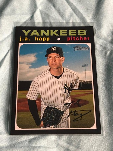 2020 Topps Heritage Baseball J.A. Happ New York Yankees #47 B73 | eBay