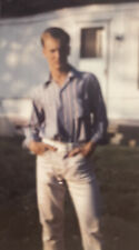Vintage Original Photo Polaroid Handsome Man Swag Pose Looks Like Payton Manning