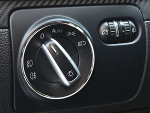 Fits VW Scirocco 2008-2017 Polierter Aluminium-Lichtschalterring 1 Stück - Bild 1 von 2
