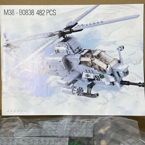Bell AH-1Z Viper Attack Recon Helicopter Military Building Bricks Blocks Toys - Picture 1 of 3