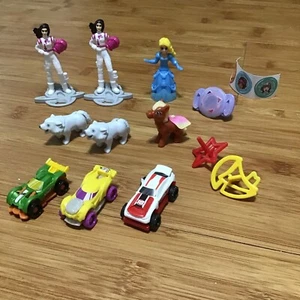 Kinder Egg Surprise Toys Barbie Dolls Hot Wheels Cars Ring Top Animals - 11 Lot - Picture 1 of 10