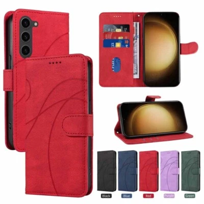 For Samsung S23 S22 S21 S20 S10 S9 S8 Wallet Card Holder Flip Leather Case Cover - Image 1 of 4