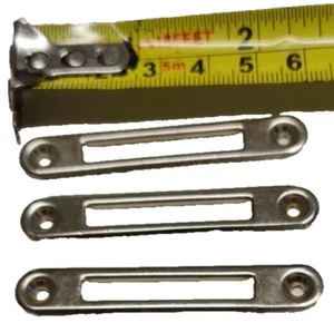 HAFELE Stricking Plate 239.06.701 60 x 10mm Nickel Plated Finish Genuine x3 - Picture 1 of 7