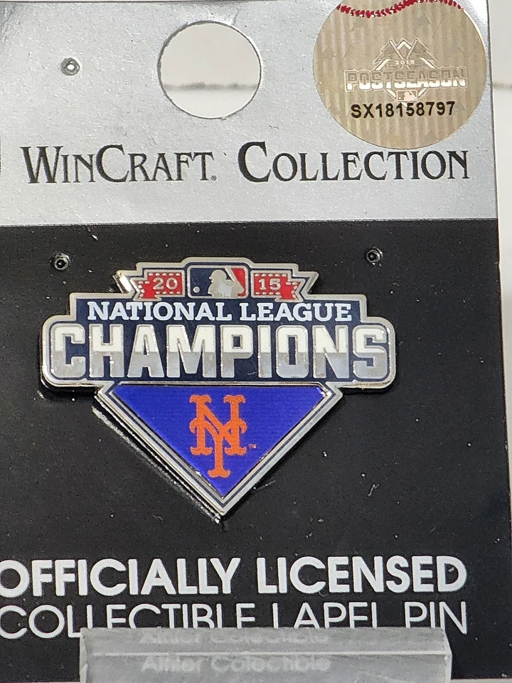 New York Mets 2015 MLB National League Champions Pin Citi Field NY - Image 1 of 1