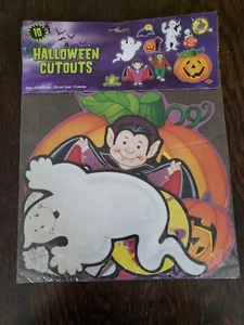 UNOPENED 1997 BEISTLE 10 Halloween CUTOUTS Decorations NOS - Picture 1 of 3