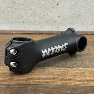 Vintage Titec Stem 110 mm 1 1/8 Threadless 25.4 mm Clamp Aluminum MTB Black A4 - Picture 1 of 12