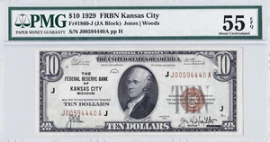 1929 $10 KANSAS CITY Missouri MO Federal Reserve Bank FRB National Currency - Picture 1 of 2