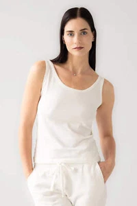 Stretch Cotton Tank - Picture 1 of 15