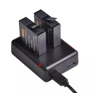2Pcs 1200mAh ONE X Battery Dual USB Charger Type C Port Insta360 ONE X - Picture 1 of 8
