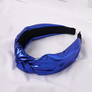 ❀Women Headband Twist Hairband Bow Cross Tie Leather Headwrap Hair Band Hoop
