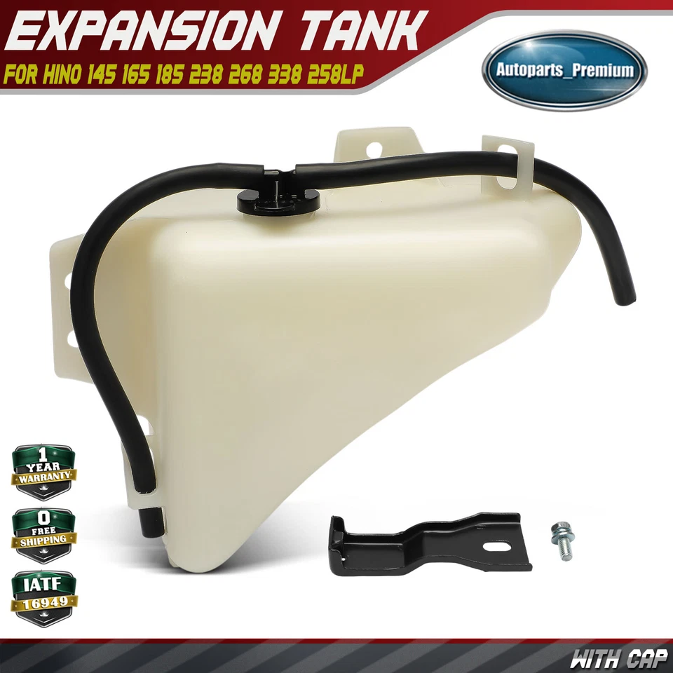 Резервуар охлаждающей жидкости двигателя для Hino 145 165 185 238 268 338 258LP 338CT 268A - Изображение 1 из 4