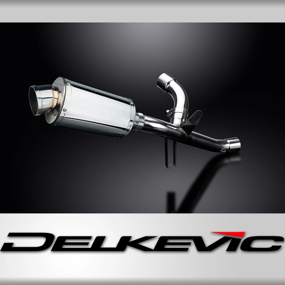 Ducati Multistrada 950 Delkevic 9" Stainless Oval Muffler Exhaust Slip On 17-21 - Image 1 of 4