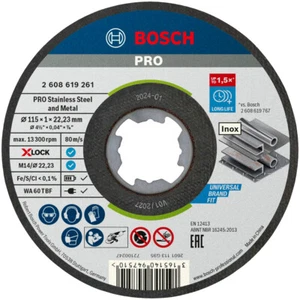 Bosch X-LOCK Inox Quick Change Cutting Discs 115mm x 1mm 10 Pack 2608619266 - Picture 1 of 3