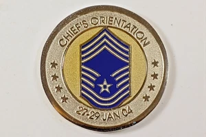 USAF Air Combat Command Chiefs Orientation 27-29 Jan 04 Challenge Coin. - Picture 1 of 2