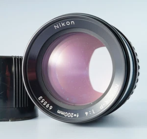 ASIS Nikon NIKKOR-P 200mm F/4 Ai MF Lens for ZENZA Bronica S2 EC From JAPAN - Picture 1 of 23