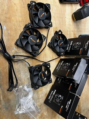 Lot of 4 -- Be Quiet! Pure Wings 2 - 80mm PWM Silent Case Fan - BL037 - Image 1 of 3