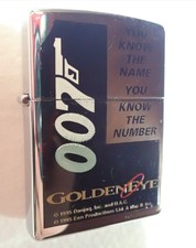 1997 Vintage VTG Zippo Lighter 007 James Bond GoldenEye UNFIRED SEALED