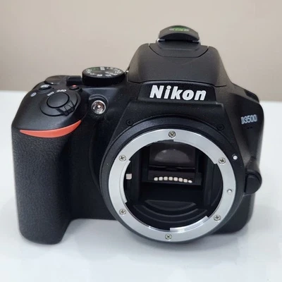 Nikon D3500 Digital Camera 24.2MP Vintage Body only Black，11-area AF, Guide Mode - Image 1 of 4