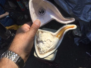 Meerschaum Style Pipe with Bachus, the Wine Drinker's Head as Bowl - Picture 1 of 10