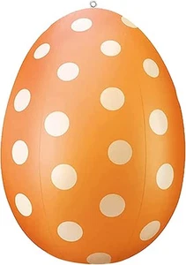 2024 Inflatable Easter Eggs Outdoor Decoration Hanging Colorful Egg Orange - Picture 1 of 8