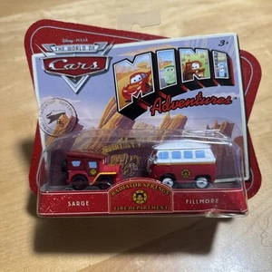 DISNEY PIXAR CARS MINI ADVENTURES SARGE FILLMORE FIRE DEPARTMENT - Picture 1 of 5