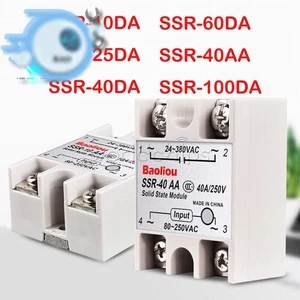 25A/40A/60A SSR-25DA/40DA/60DA Fotek Solid State Relay Module Alloy Heat Sink N - Picture 1 of 21