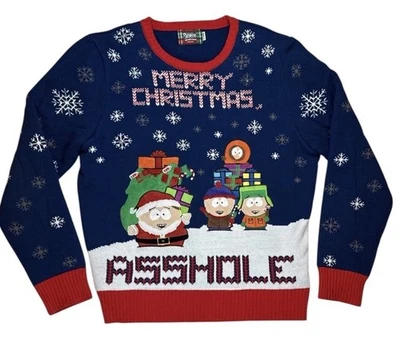 Suéter South Park Iluminado Feliz Navidad A$$hole Pequeño Spencers Feo Divertido Foto 1 de 4