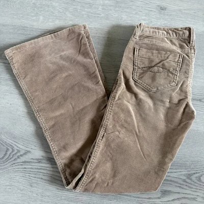 Pantalones de Pana Abercrombie Niños Niñas Beige Talla 10 Piernas Anchas Elastizados Acampanados Jean Foto 1 de 3