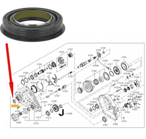 Transfer Case Shaft Seal for Hyundai Terracan Kia Sorento Chevy Tahoe Silverado - Picture 1 of 9