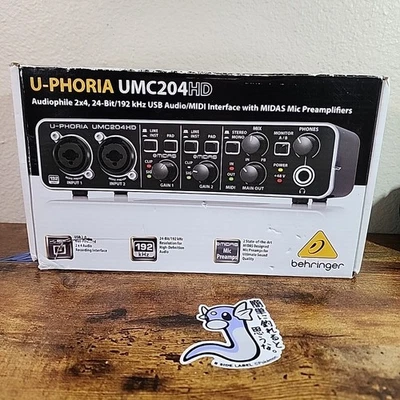 Behringer U-Phoria Audiophile Audio/MIDI Interface - UMC204HD - Image 1 of 4