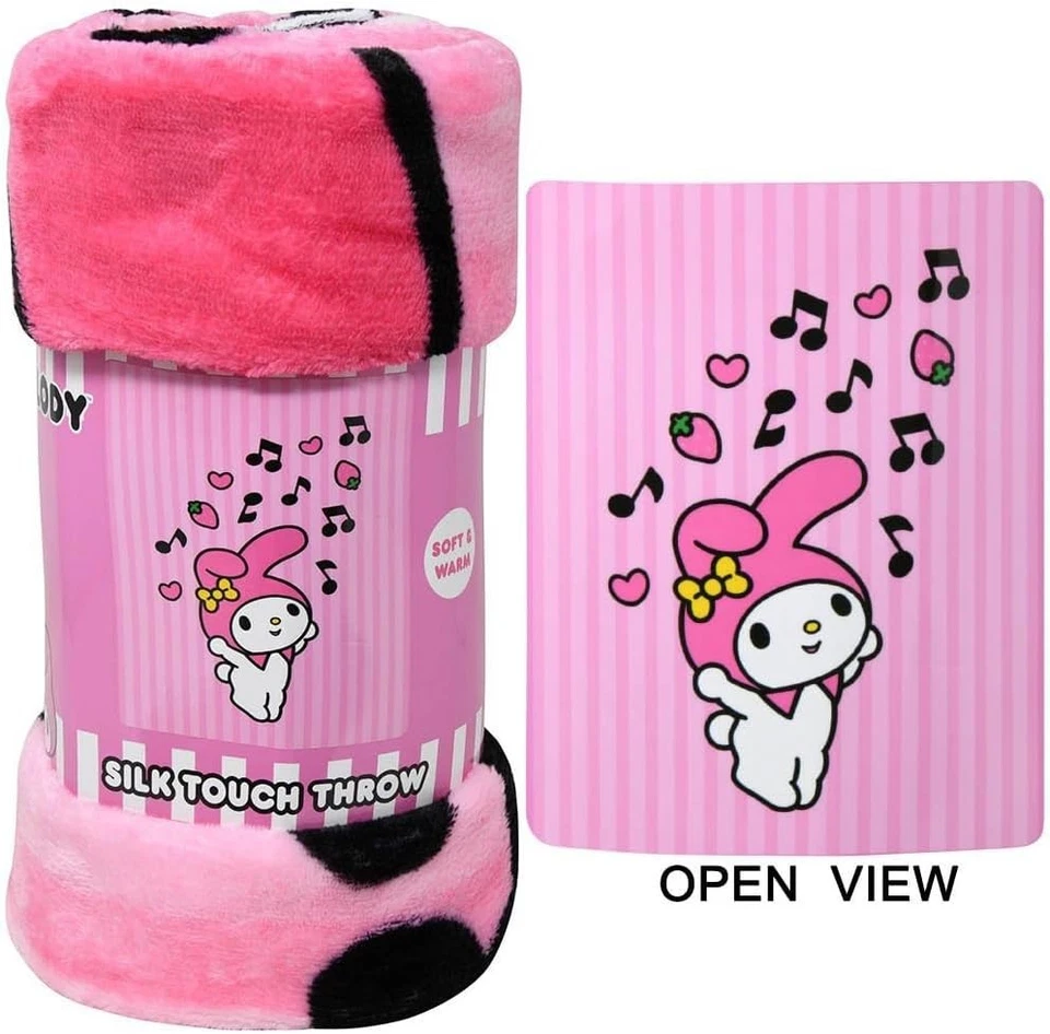 Manta - Hello Kitty and Friends My Melody Music 40x60 Seda Tiro Suave Rosa NUEVO Foto 1 de 1