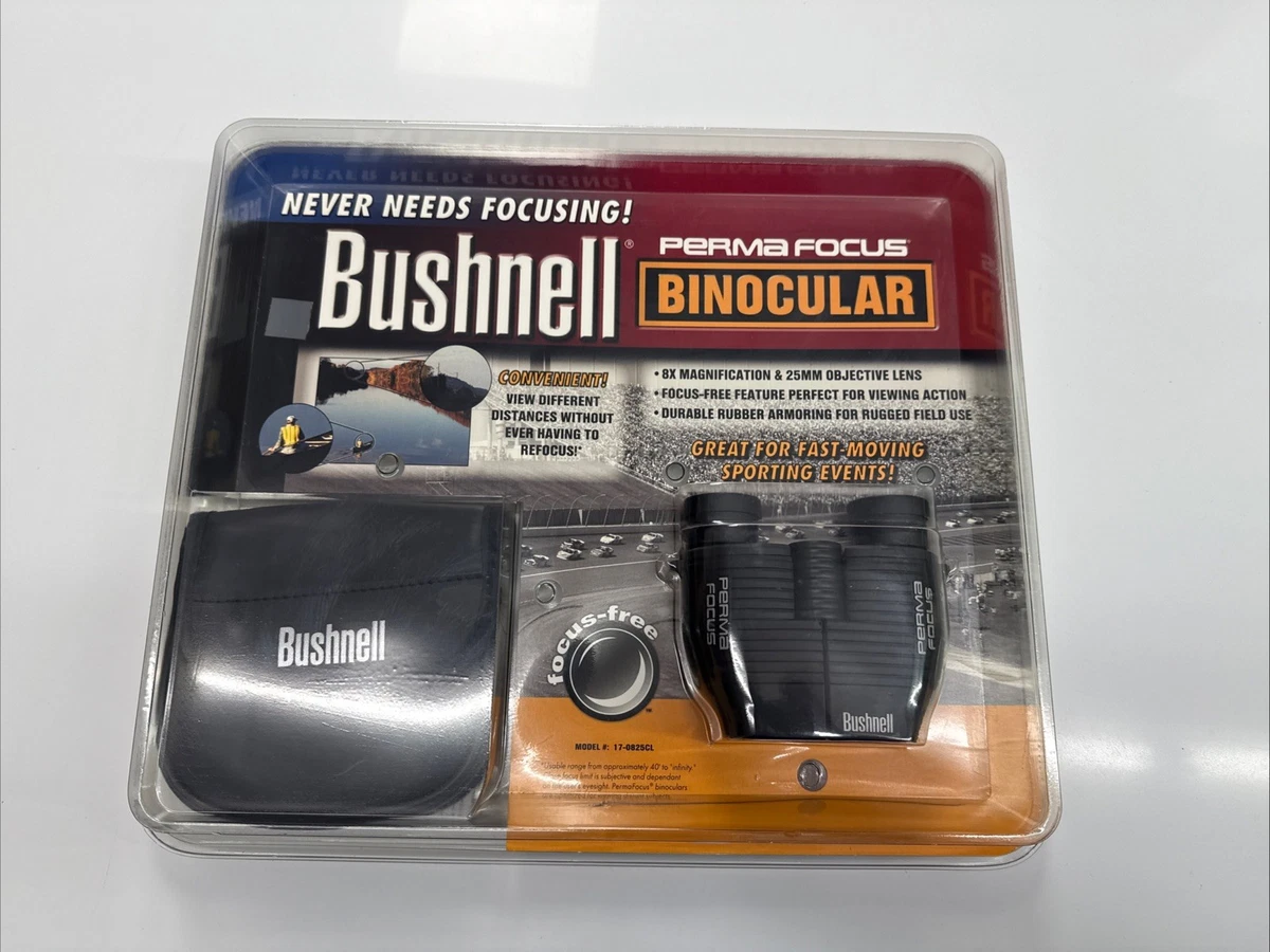 Bushnell Fernglas Permafocus 10x50 – Porroprismen, Freihändig Fokussierbar, Mit Tragetasche & Gurt