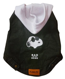 Snoopy Bad to the Bone Denim Hoodie Small Dog Jacke Peanuts Weste gebraucht - Bild 1 von 8