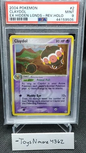 PSA 9 2004 Claydol Reverse Holo EX Hidden Legends 2/101 **Population 8** - Picture 1 of 2