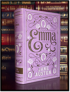 Emma by Jane Austen Nowy skórzany oprawiony przedmiot kolekcjonerski ze wstążką