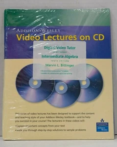 Digital Video Tutor to Accompany Intermediate Algebra 10th Ed.By Marvin L. Bitti - Picture 1 of 2