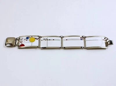 Pulsera Esmaltada Vintage ACME Studio FRANK LLOYD WRIGHT "Playhouse" NUEVA Foto 1 de 3