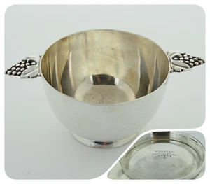 Tiffany & Co Markers Sterling Silver Sugar Bowl Grape Design 23500 L 4.35 oz - Picture 1 of 7