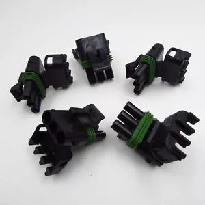 Qty 5 Weather Pack Tower Female Half 3 Conductor Aptiv 5 Pack 12015793 - Picture 1 of 3