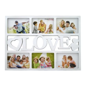LOVE Bildergalerie für 6 Bilder in 3D Optik Bilderrahmen Fotorahmen Weiß P-094 - Bild 1 von 2