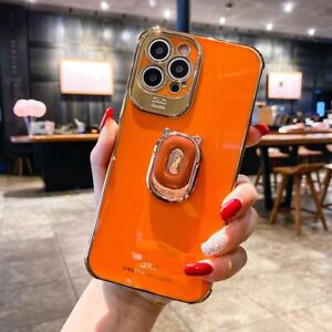 Luxury Electroplating Holder Ring Case Cover For iPhone 13 12 Max 11 Pro Xs Xr X