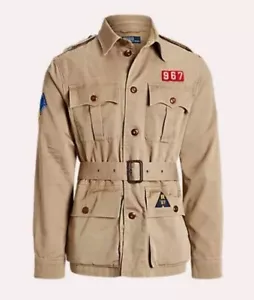 Chaqueta Polo Ralph Lauren Para Hombre Talla L Parche Voyager Abrigo Ranger Tostado - Imagen 1 de 5