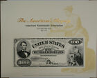 BEP souvenir card B 221 1997 ANA 1874 Proposed $100 Note Face