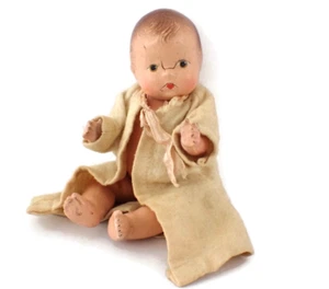 Muñeca pequeña Effanbee Baby 1930 toda composición cuerpo extremidad doblada Patsyette - Imagen 1 de 8