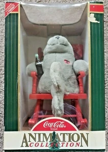Vintage 1998 Coca-Cola Animation Seal in Rocking Chair - New in Box - Rare - Picture 1 of 9