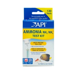 API Ammonia Test Kit Liquid Aquarium Freshwater Saltwater Fish Tank 130 Tests - Picture 1 of 2