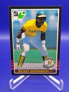 1985 Leaf Rickey Henderson #208 * Nr-Mt * Oakland A's * HoF