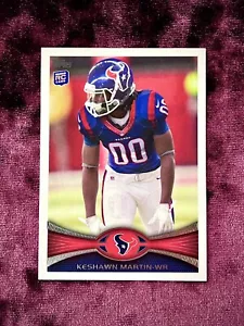 Keshawn Martin 2012 Topps RC #195 MINT Texans Rookie Jersey Michigan St Spartans - Picture 1 of 2