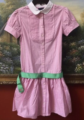 Vestido Ralph Lauren Rosa Guinga Niñas Talla Niñas 16 Foto 1 de 4