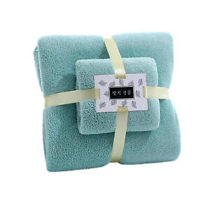 Towel Sets For Bathroom Fluffy Coral Fleece Soft, Thicken Mother and Child Cover